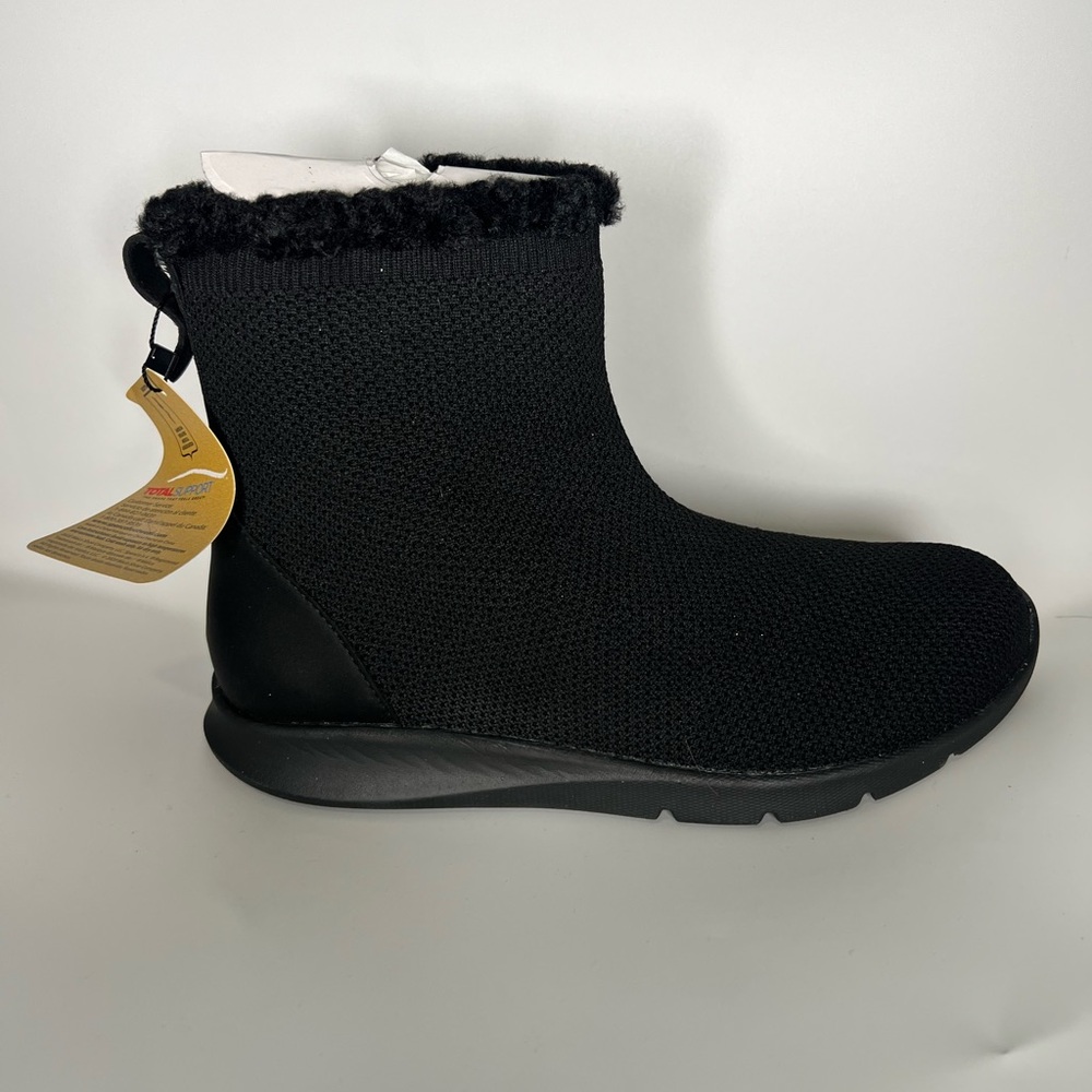 Spenco Waco Women’s Cozy Winter Black Ankle Boots with Fur Lining NWB - 8.5B - Picture 7 of 11